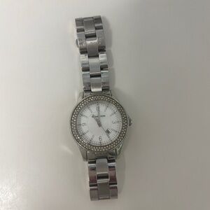 MICHAEL Michael Kors Silver Watch with Crystal Bezel